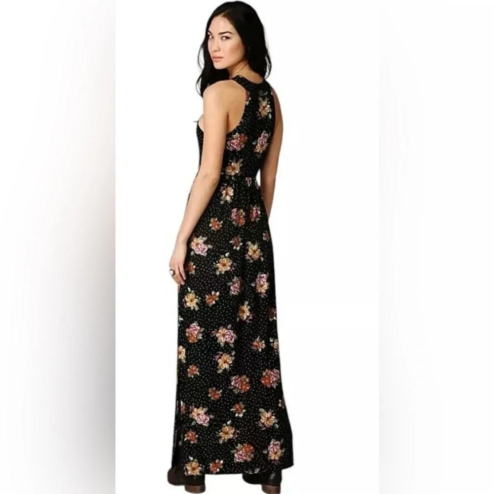 Free People Black Floral Maxi Dress - Picture 2 of 11